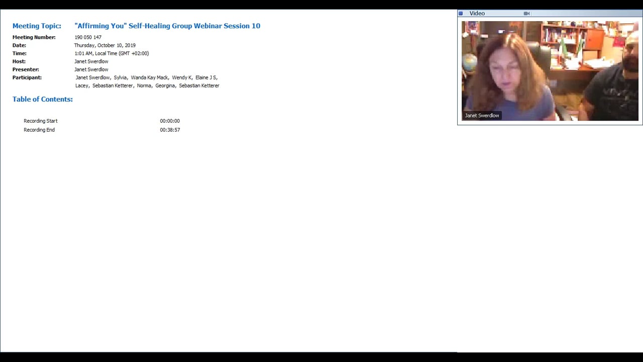 Affirming You Self-Healing Group Webinar Session 10-20191009
