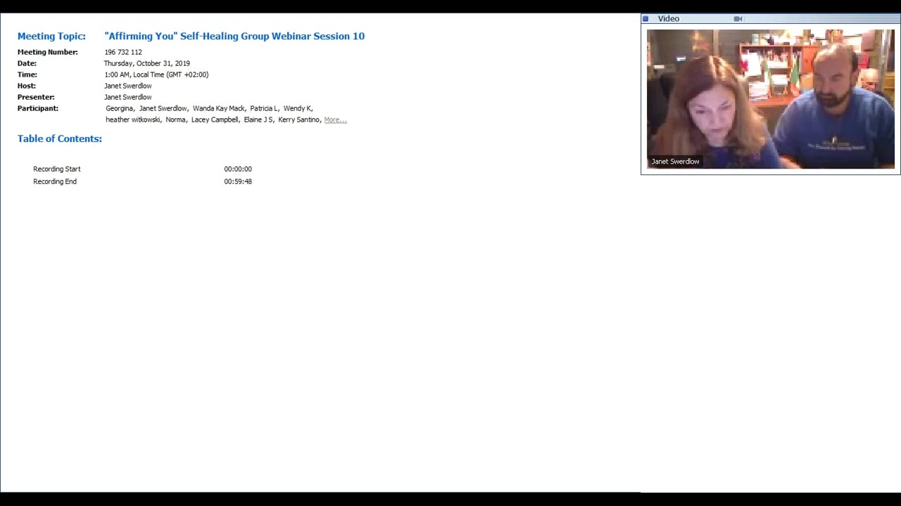 Affirming You Self-Healing Group Webinar Session 10-20191030