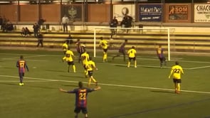 El FC l'Escala perd a Mataró per culpa d'una falta directa (2-1)