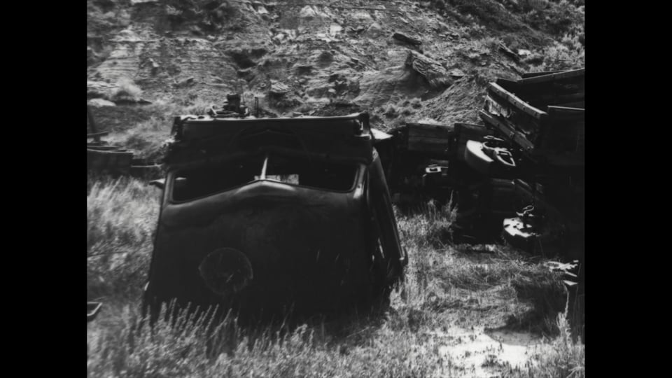 il carro, il carro arrugginito, e il mucchio di spazzatura. (the wagon, the rusty cart, and the junk