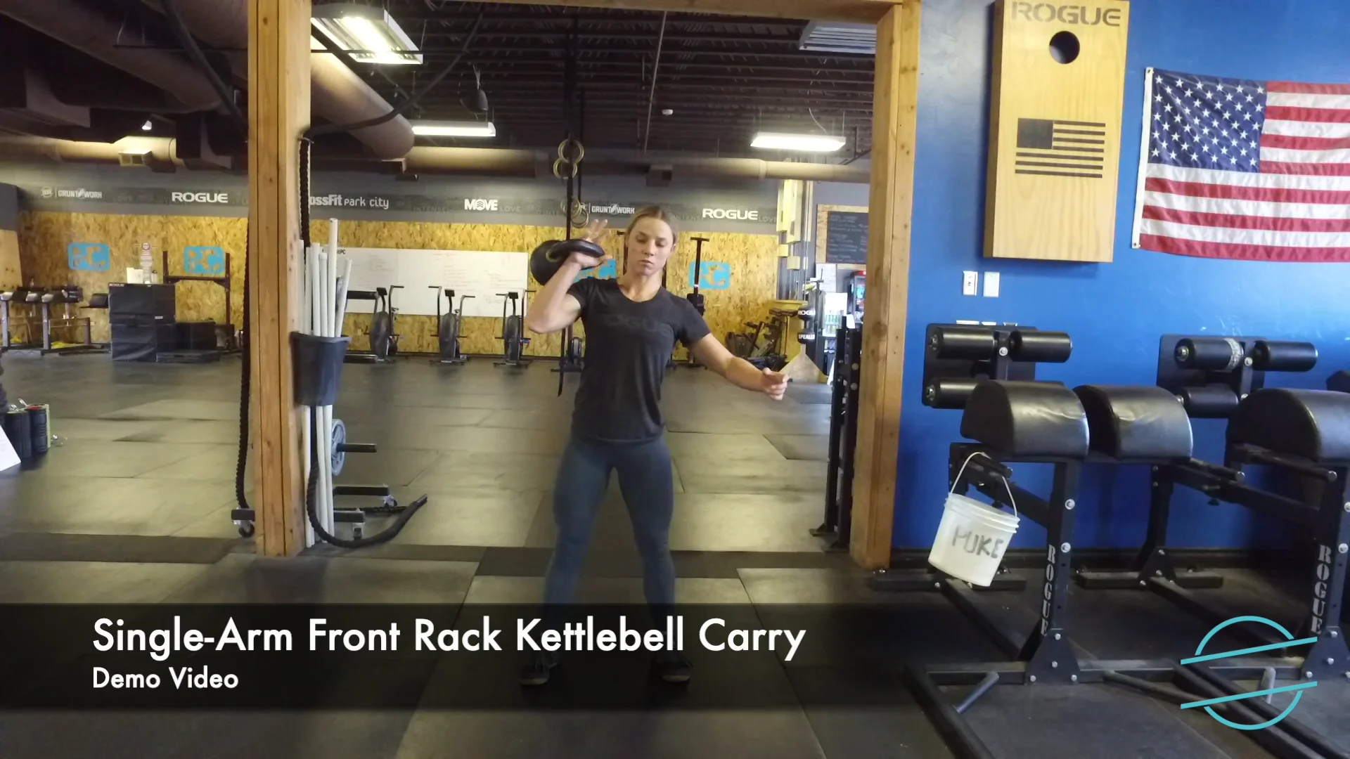 Single Arm Front Rack Kettlebell Carry