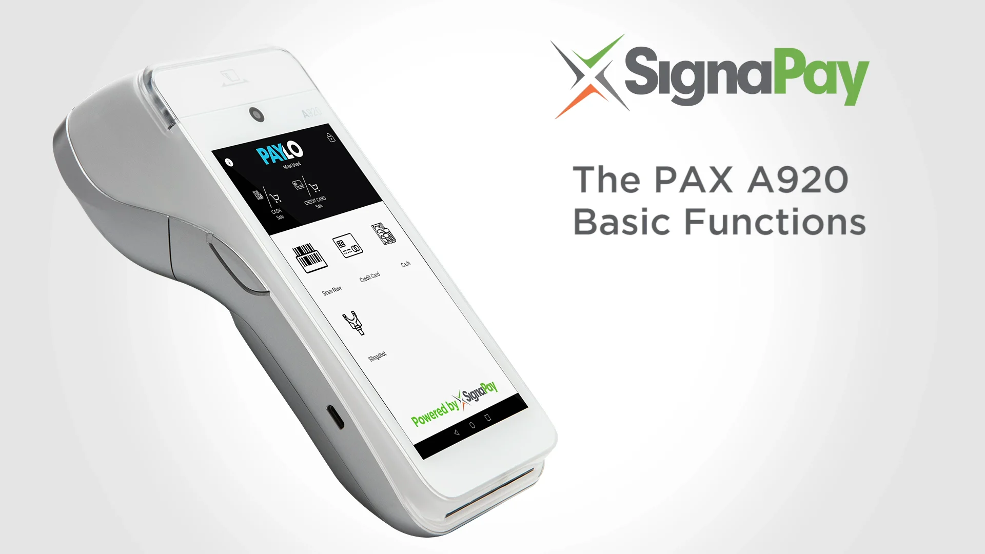 PAX A920 Basic Functions on Vimeo