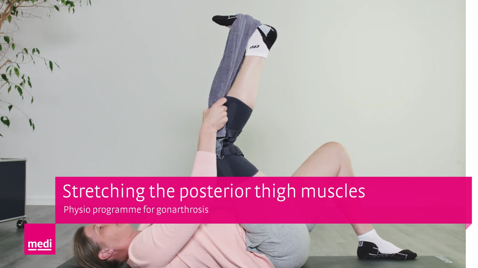 Stretching the posterior thigh muscles