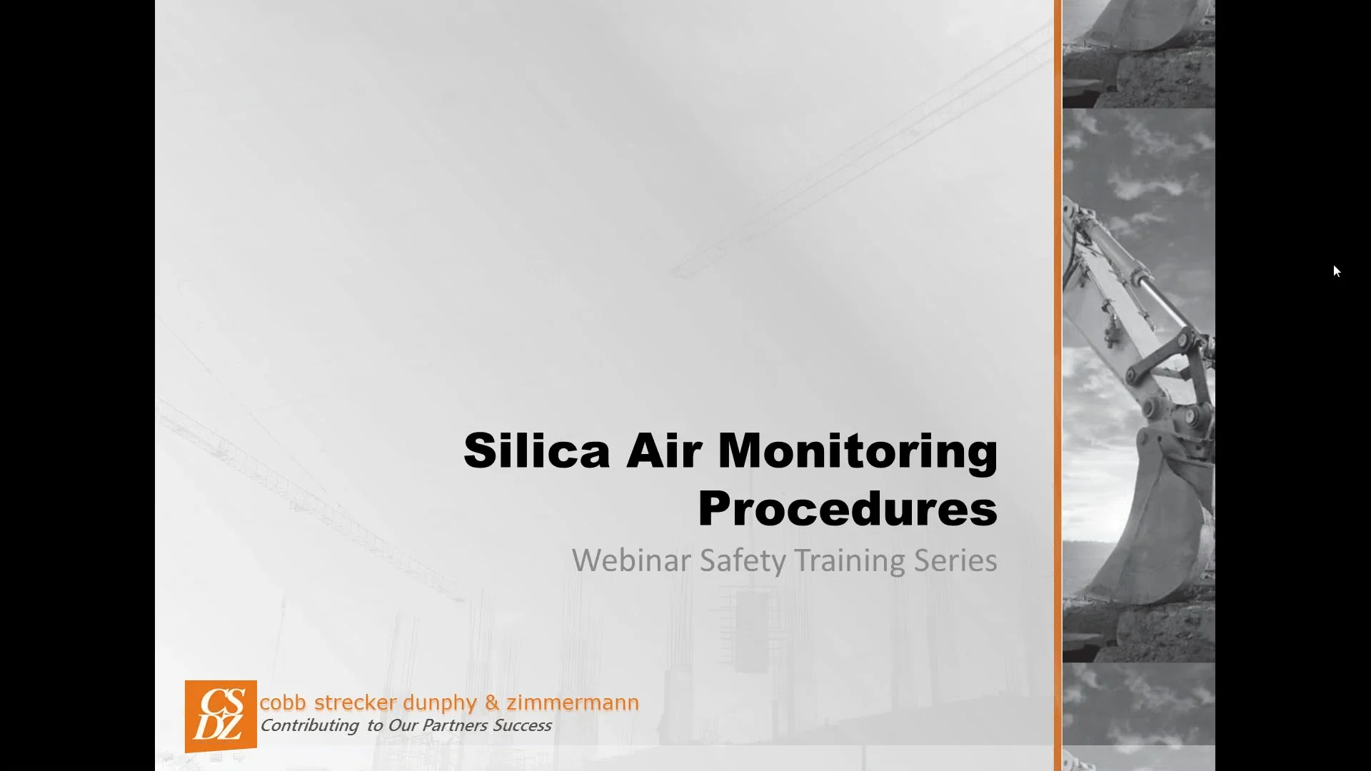 Silica Air Monitoring Procedures (2018 11 09) on Vimeo