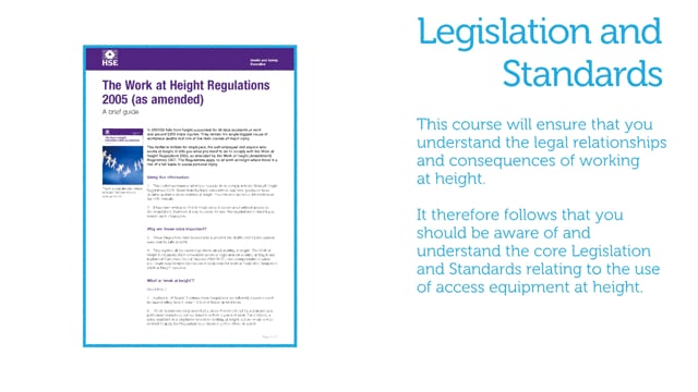 6. Legislation & Standards