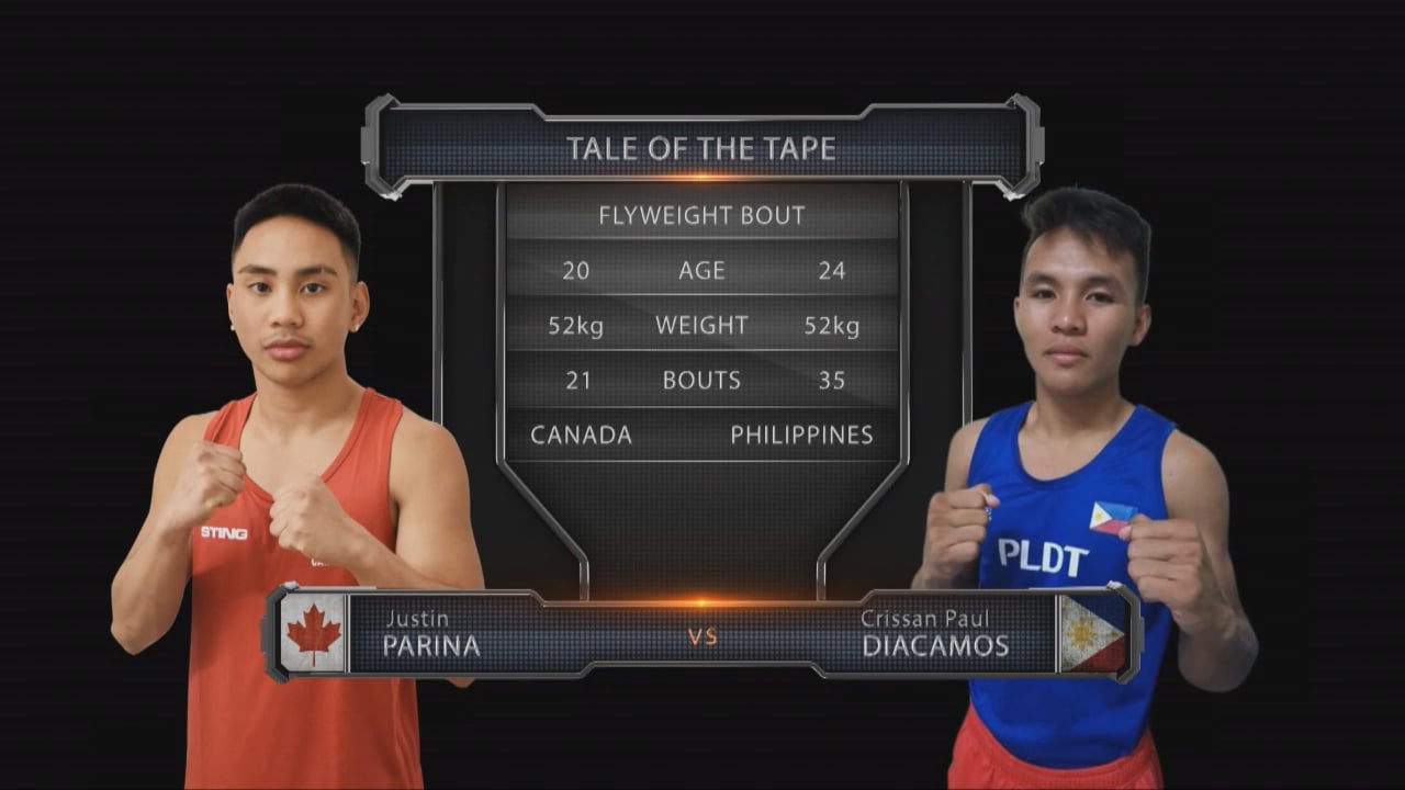 Justin Parina (CAN) vs Crissan Paul Diacomos (PHL)