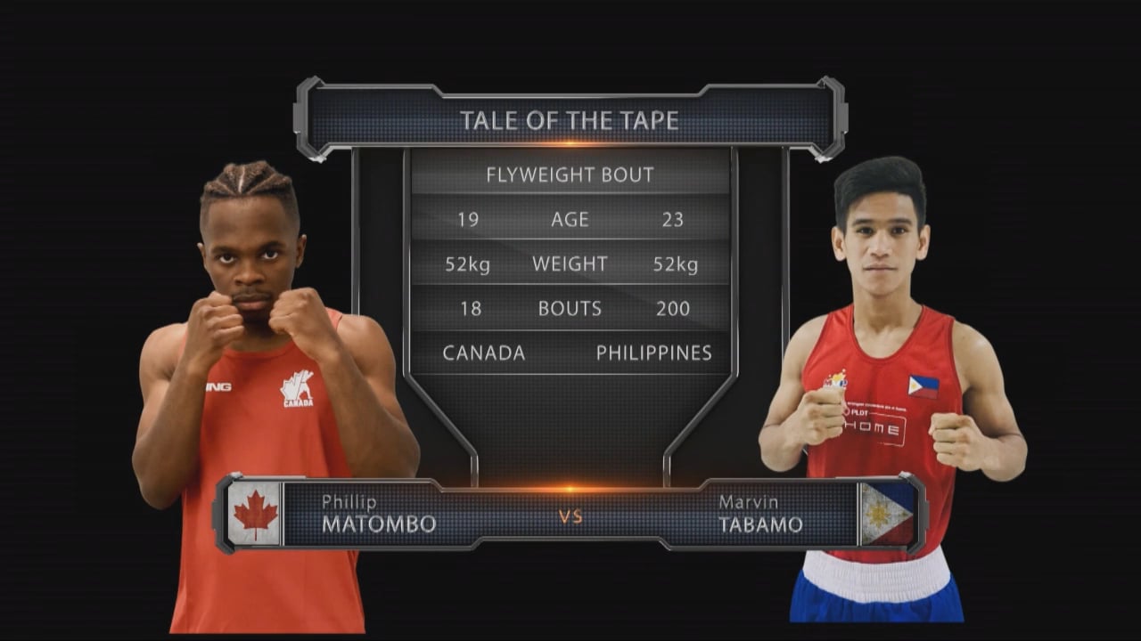 Phillip Matombo (CAN) vs Marvin Tabamo (PHL)