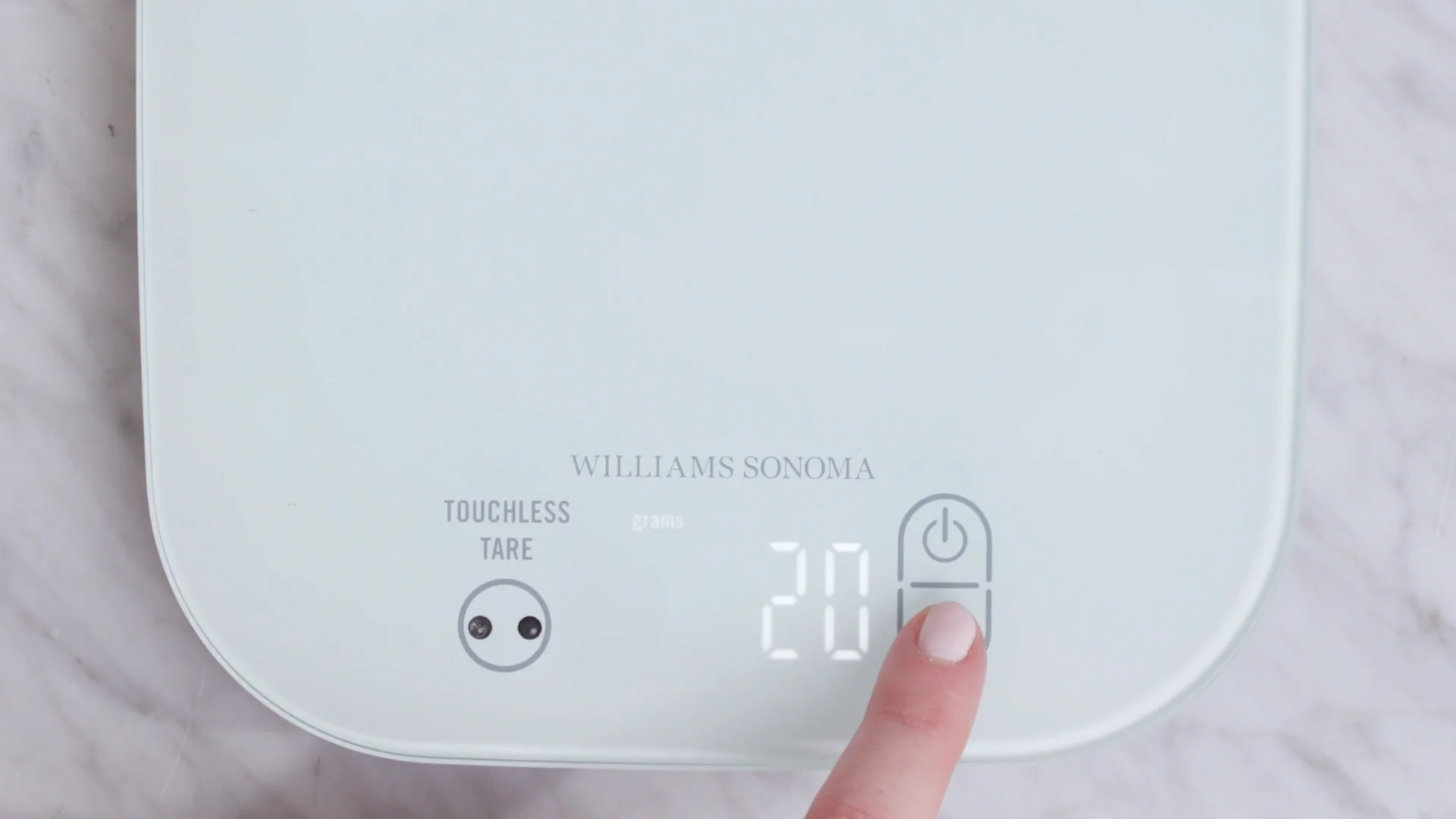 Williams Sonoma Touchless Tare Waterproof Scale