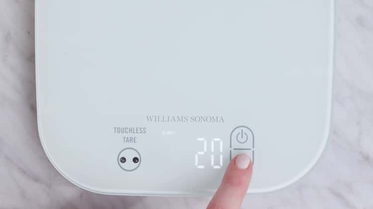 Williams Sonoma USB Black Glass Waterproof Scale