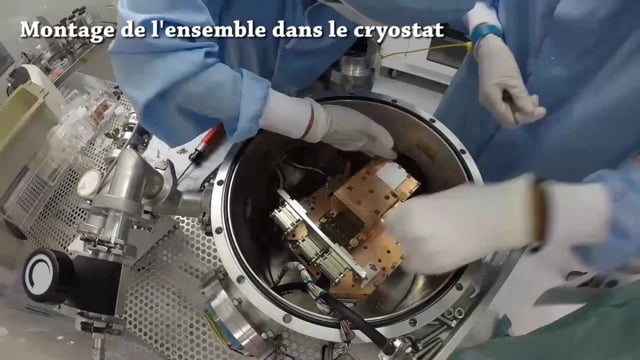 MXT : Intégration du détecteur dans le cryostat de test