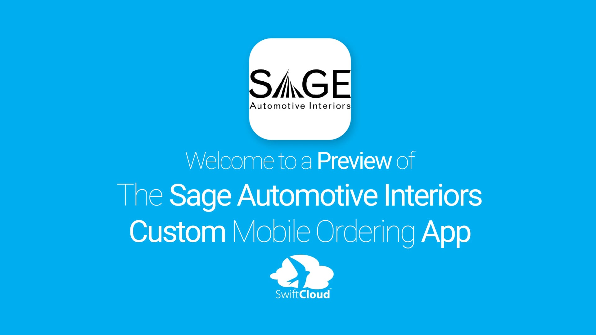Sage Automotive Interiors Mobile App Preview SAG549W on Vimeo