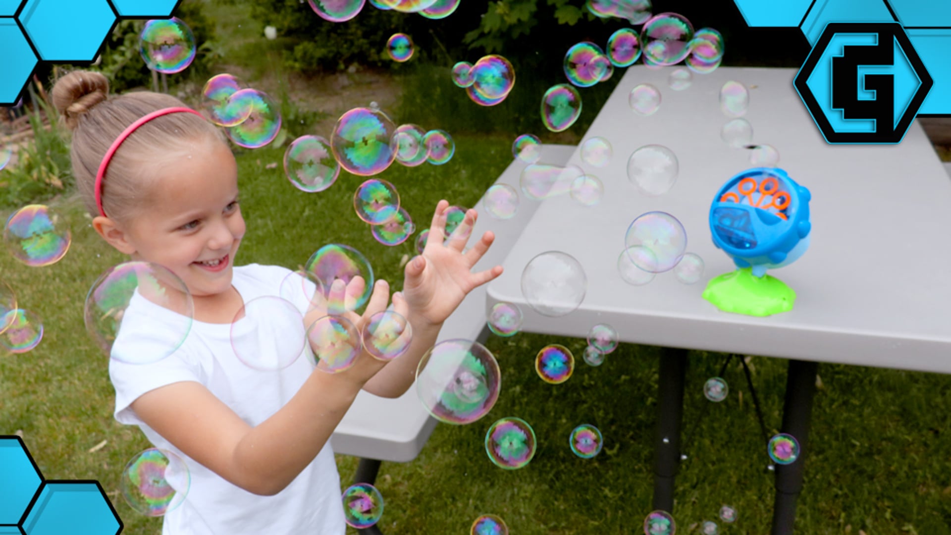 The Geekery View - Sunny Days Bubble Machine