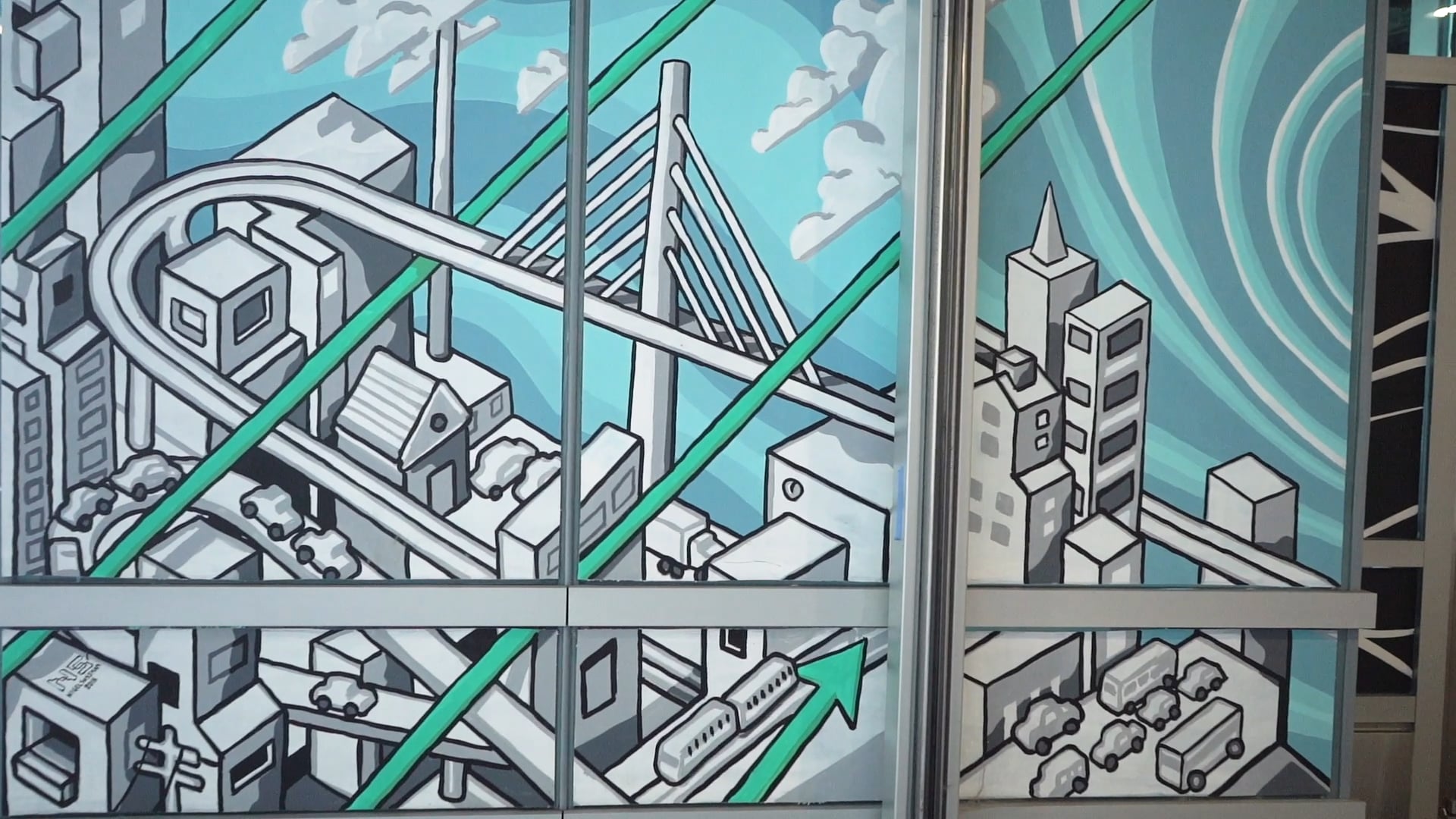 SF Transit Center Mural Timelapse