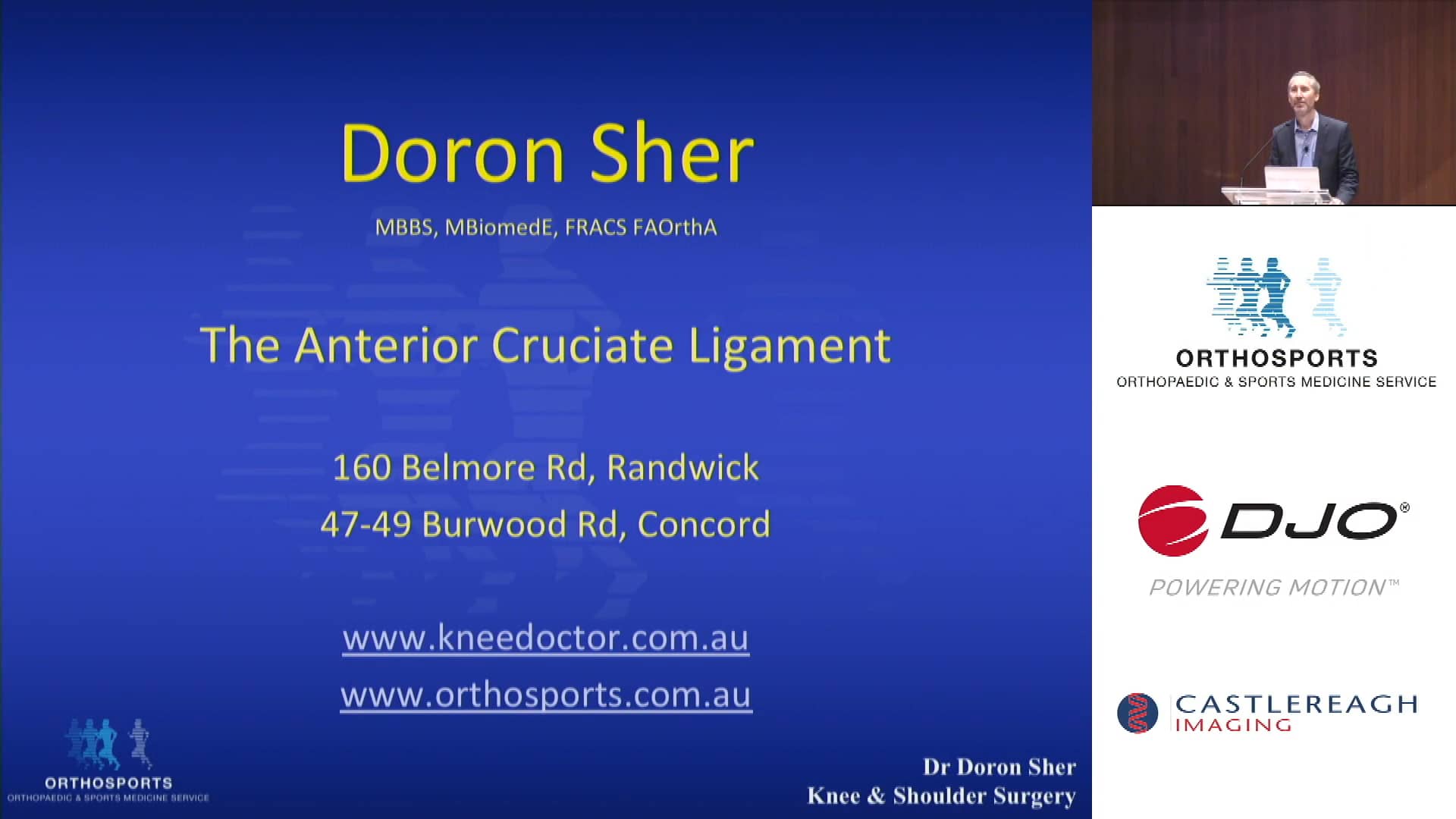 2019 10 ACL - Dr Doron Sher on Vimeo