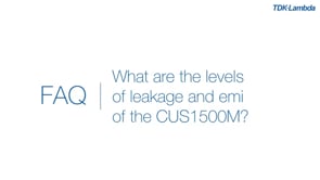 What standard signals and controls are provided for CUS1500M medical power supplies?