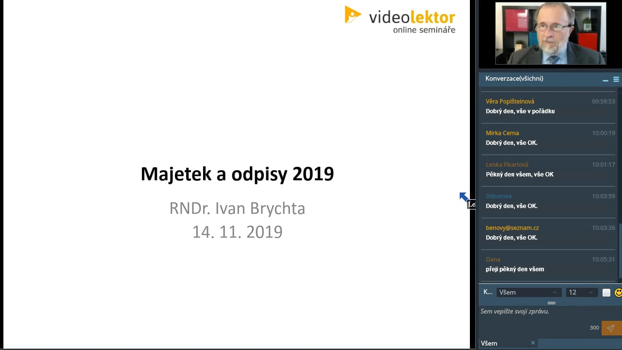 Majetek a odpisy 2019