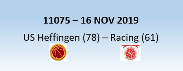 N1H 11075 US Heffingen (78) - Racing Luxembourg (61) 16/11/2019