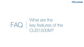 What are the key features of the CUS1500M medical ac-dc power supplies?