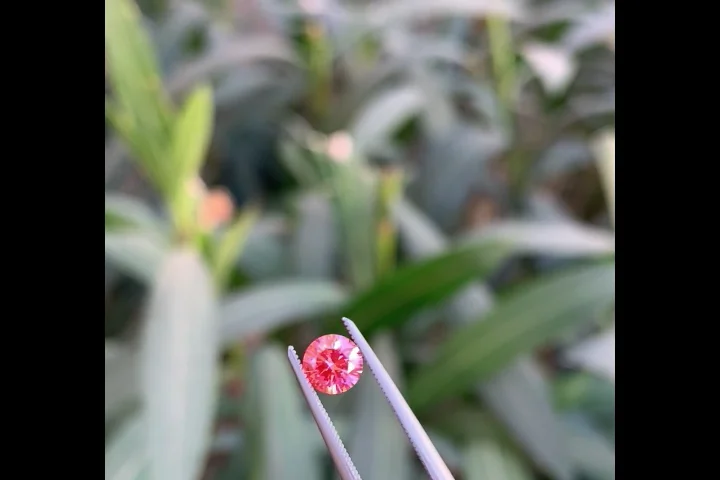 40ct Fancy Intense Pink Round Brilliant Diamond, graded by IGI