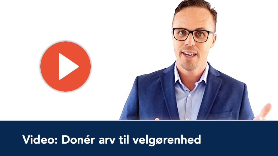 1. Donér arv til velgørenhed