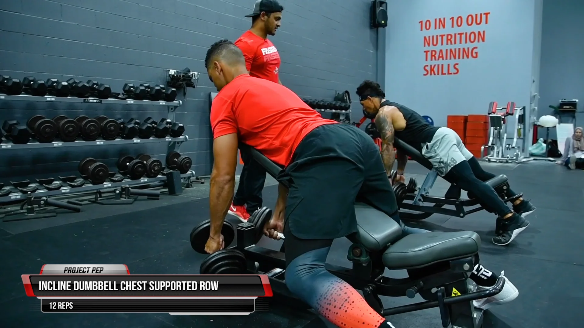 Dumbbell chest supported discount row