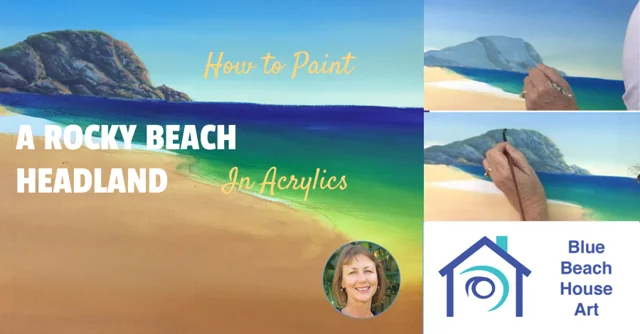 Which Brushes Are Best For Painting in Acrylics - Blue Beach House Art by  Jenzart Creations