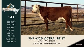 Lot #143 - FHF 632D VICTRA 19F ET