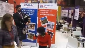 Gaiteros escocés en Fitur