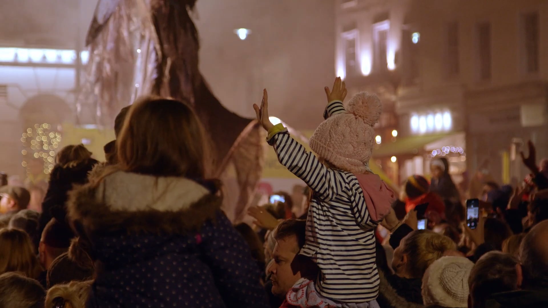 3 Ghosts 2019 Cheltenham Christmas Lights Switch on