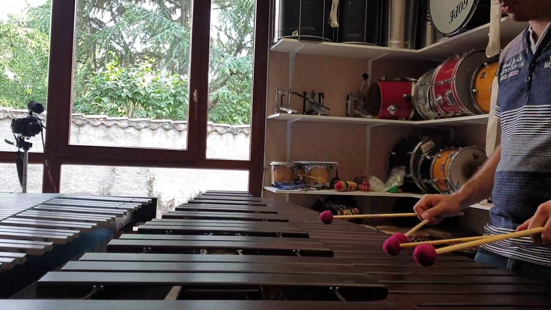 2019 Juin - Grégory - Leçon Percussion sur Marimba