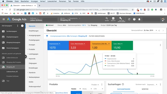 Tagesansicht & kleine Änderungen große Auswirkungen