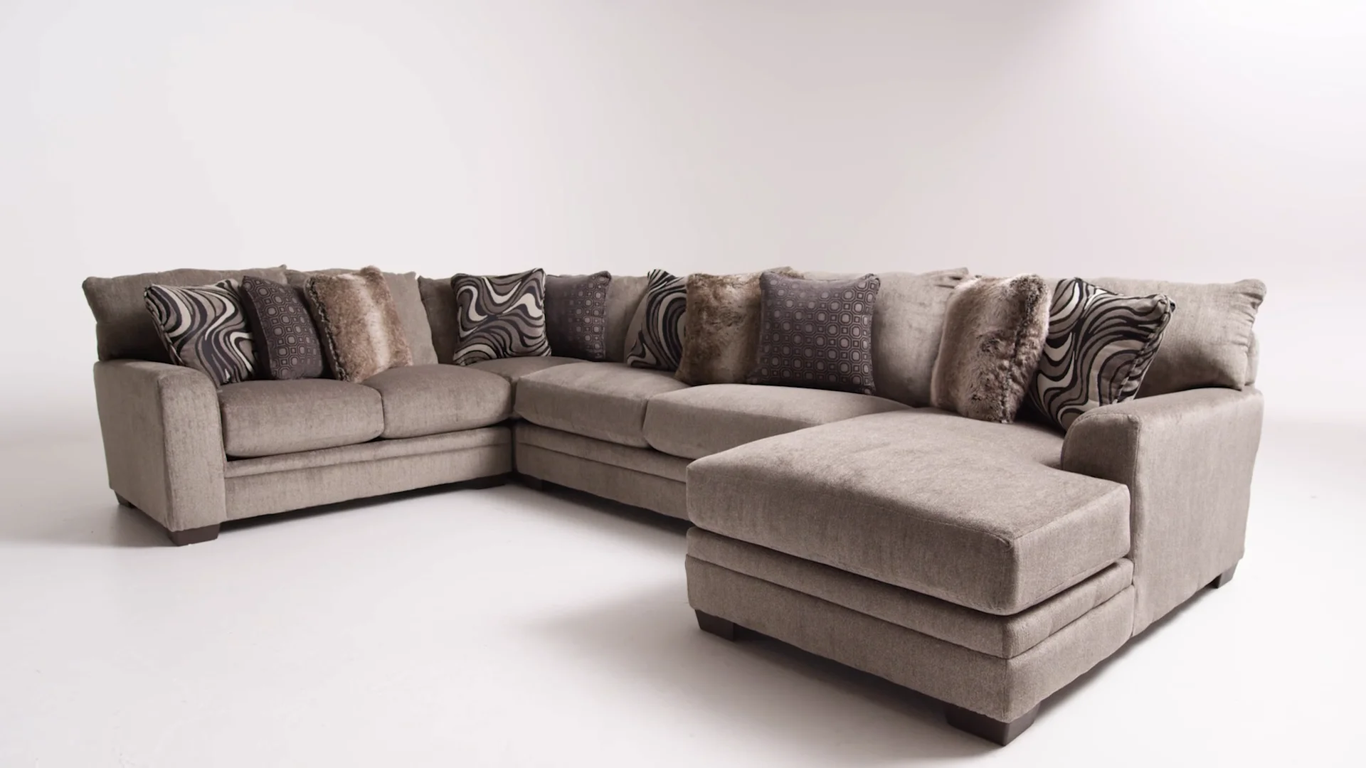 Bobs furniture deals gray sectional