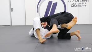 Open Guard to Lasso Sweep Attempt to Ankle Lock