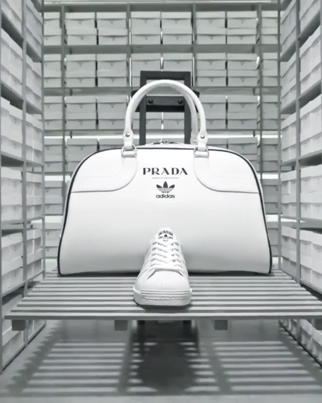 Prada x adidas online bowling bag