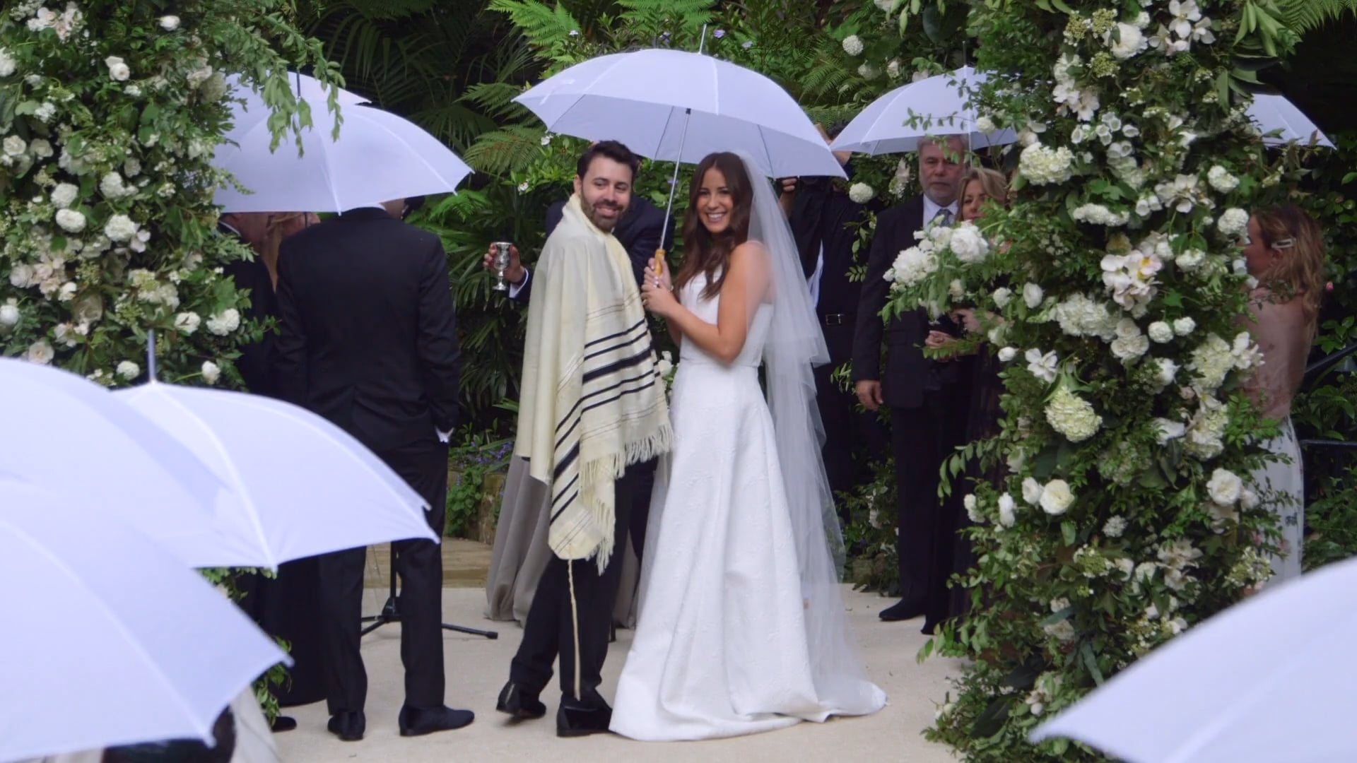 A Perfect Chuppah in the Rain