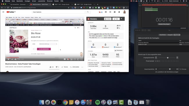 Die erste Bildschirmaufnahme