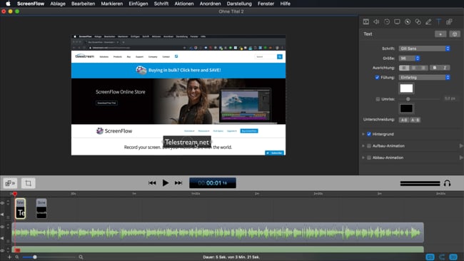 Screenflow Kurzvorstellung