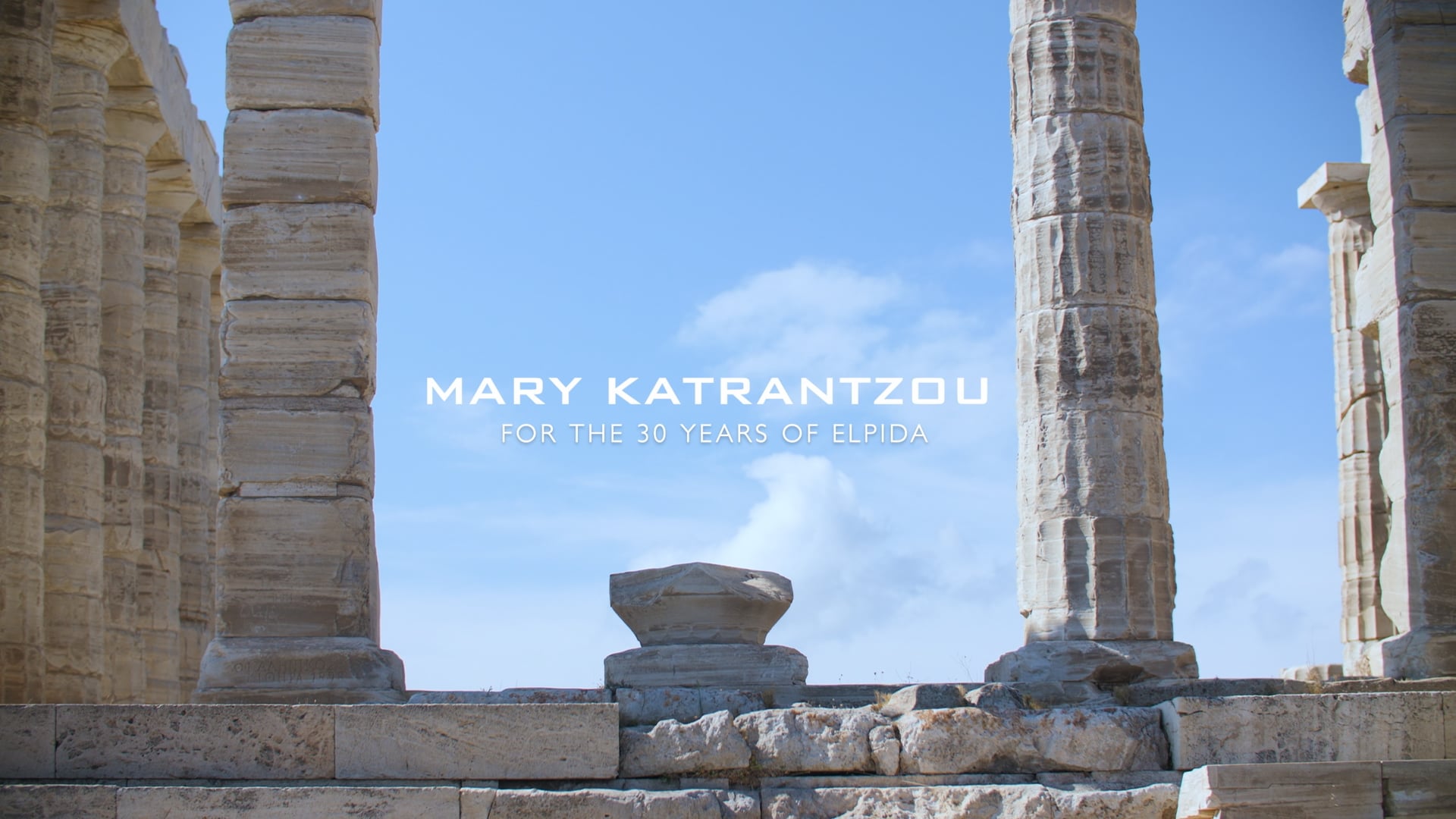 Mary Katrantzou: SS20 fashion show at the Temple of Poseidon