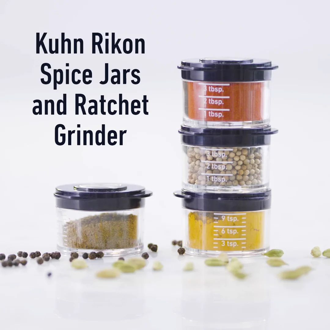 Kuhn Rikon Ratchet Spice Grinder w/ 2 Spice Shakers