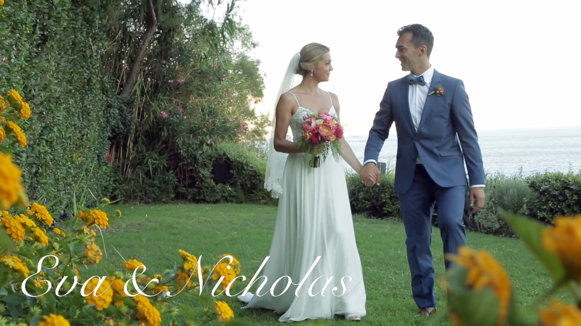 Eva & Nicholas wedding story in Island Athens Riviera