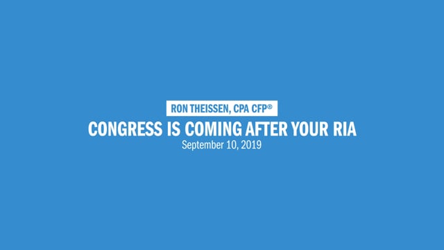 Congress is coming after your IRA!