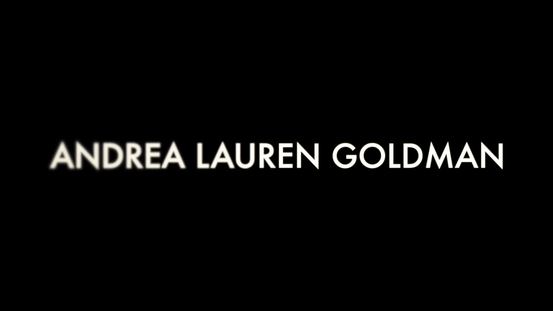 Andrea Goldman Reel