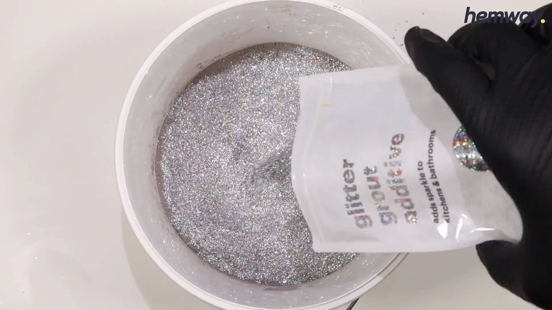 Hemway Silver Glitter & Grey Grout on Vimeo