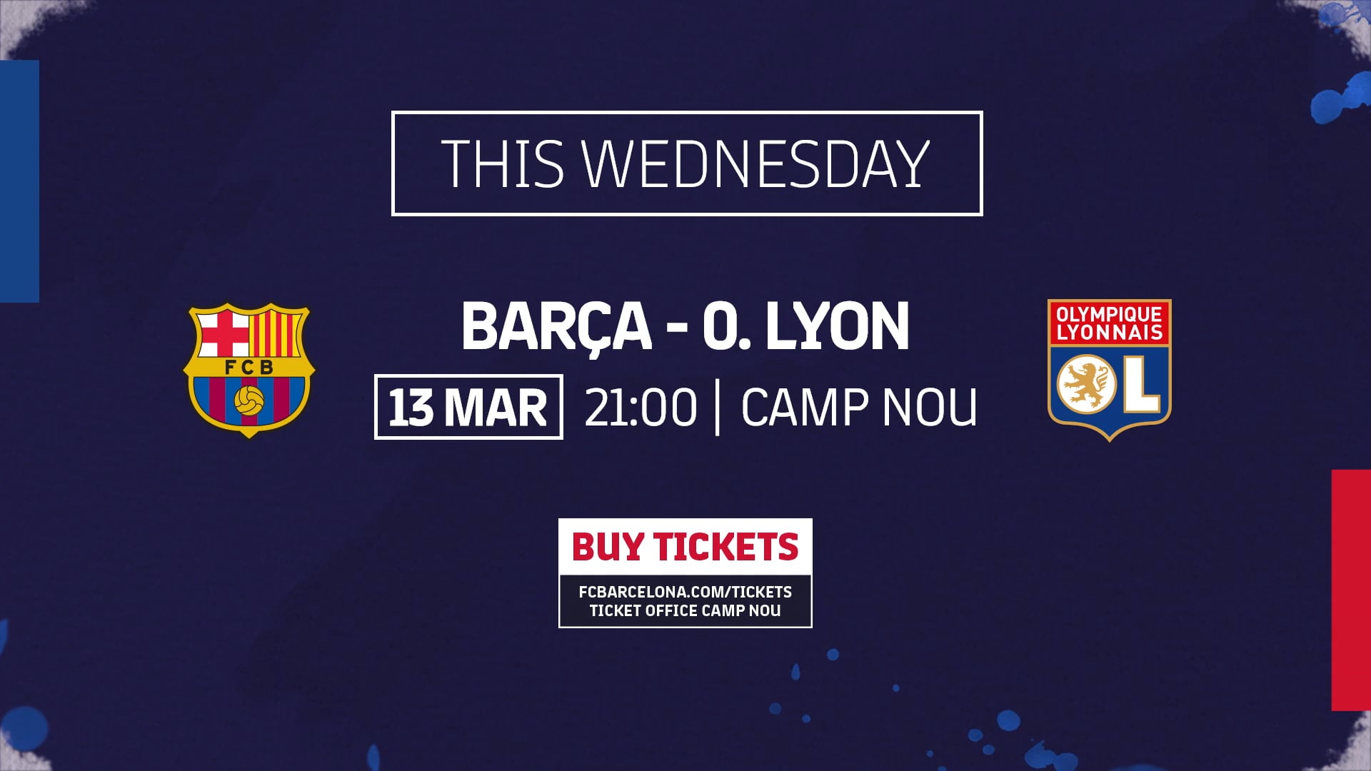 FCBarcelona | We Color Football · FCB vs O.LYON