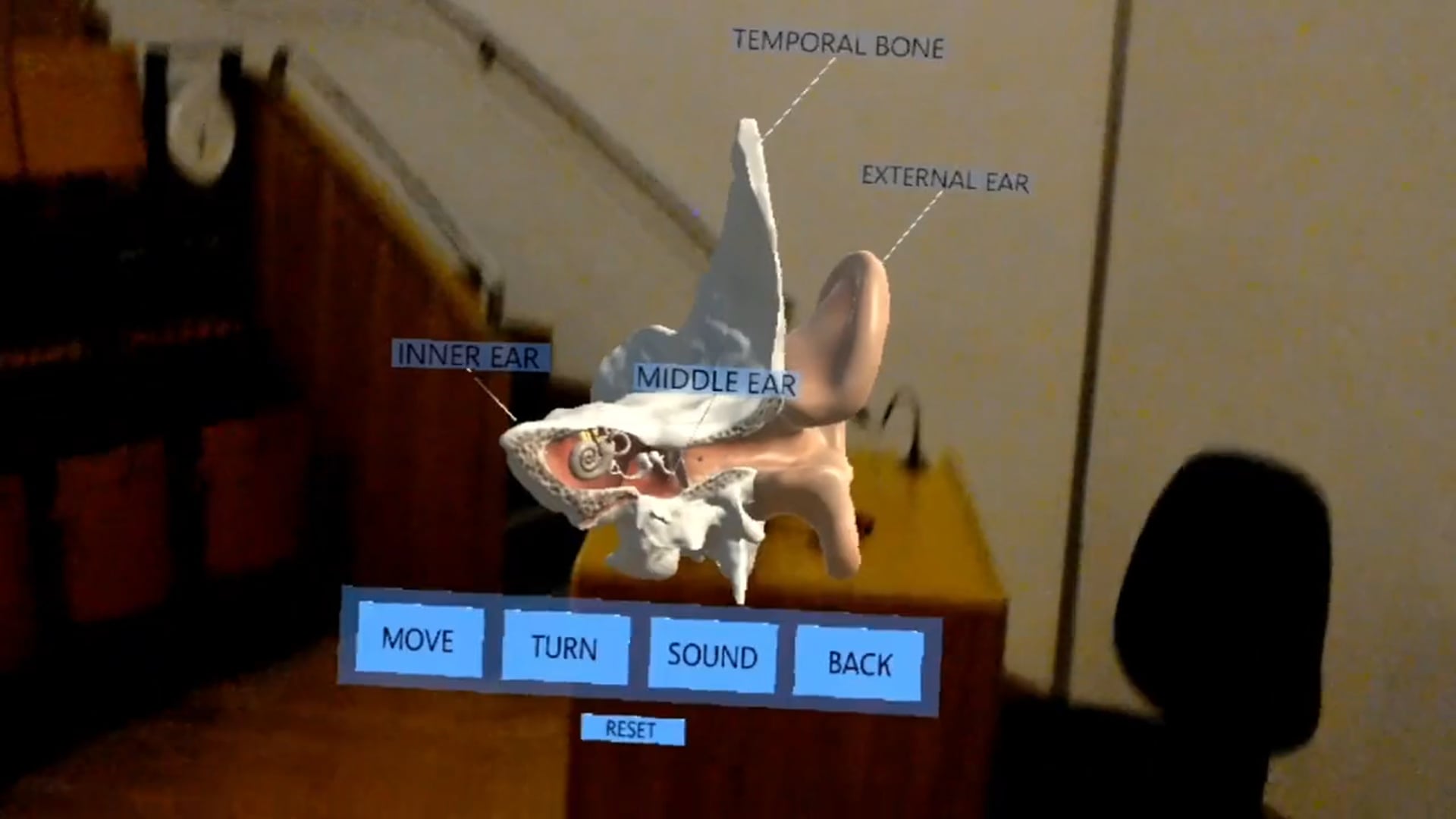 Temporal Bone Anatomy - Augmented Reality Demonstration