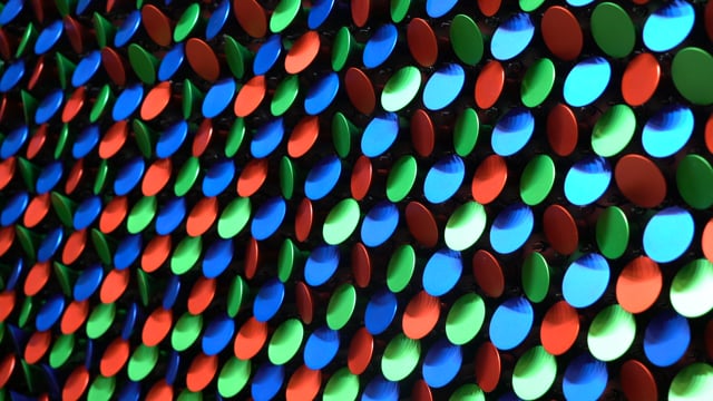 Daniel Rozin, "RGB Peg Mirror," 2019