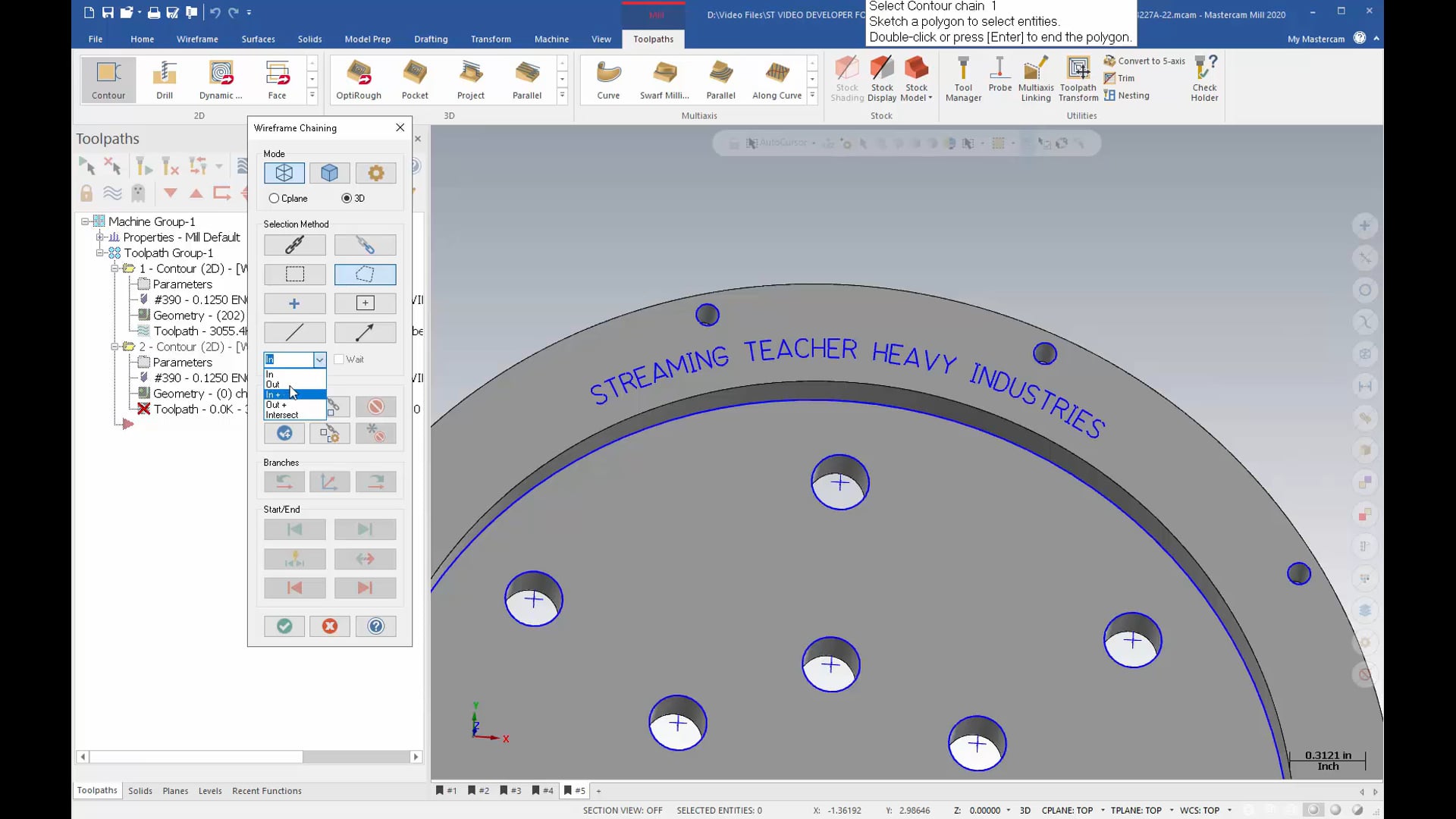 Geometry Selection and Chaining