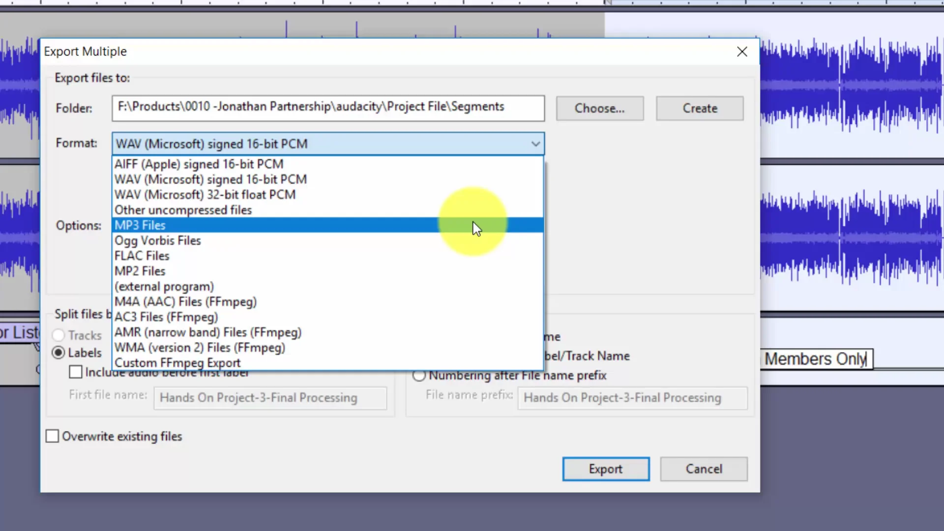 15 - Exporting the Snippets on Vimeo