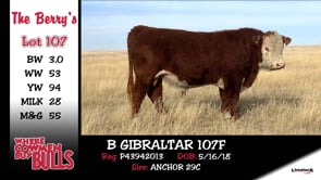 Lot #107 - B GIBRALTAR 107F