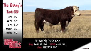 Lot #69 - B ANCHOR 69